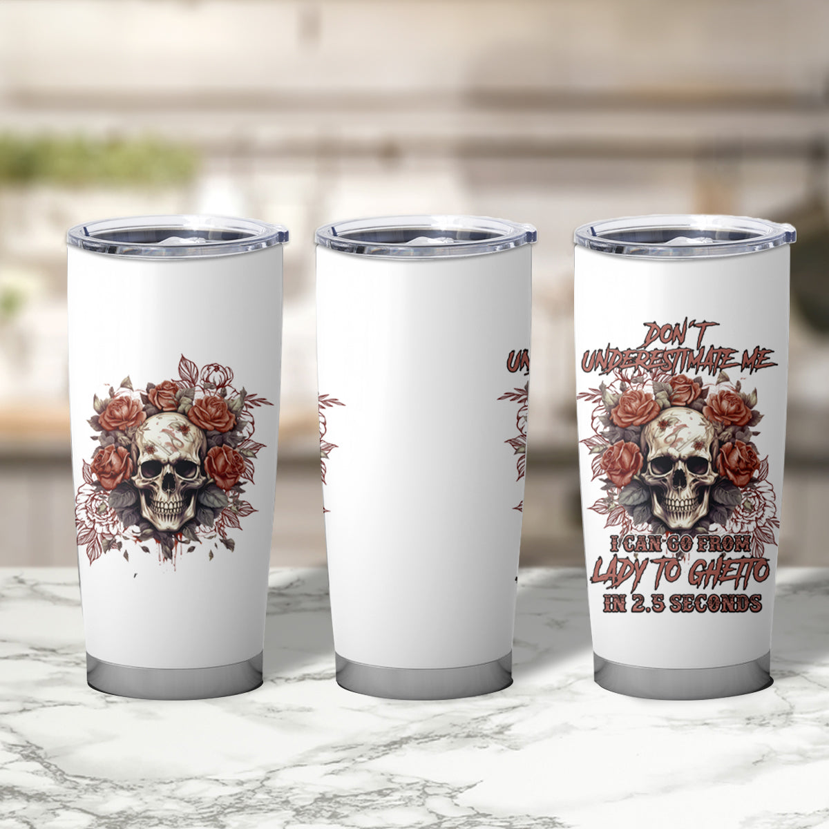 Don't Underestimate Me Tumbler Cup - Wonder Print Shop