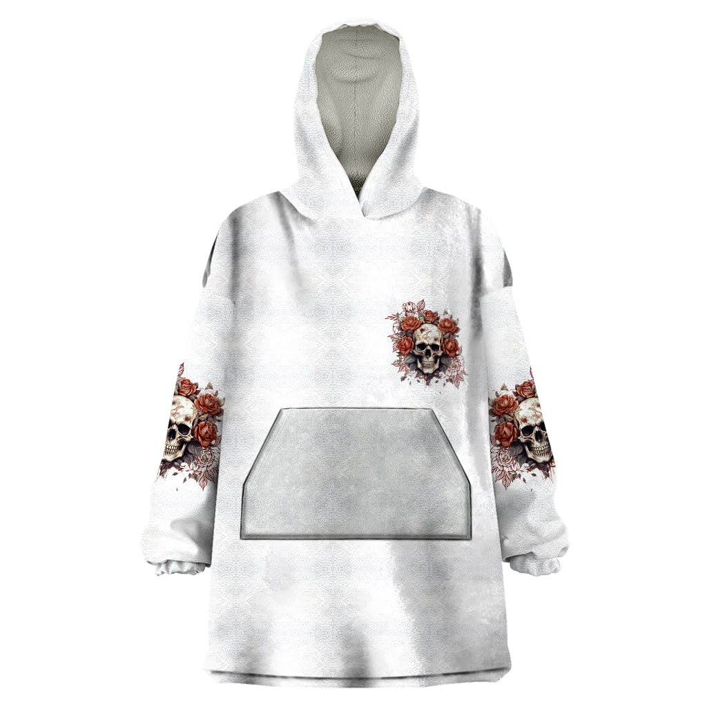 Don't Underestimate Me Wearable Blanket Hoodie - Wonder Print Shop