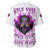 Walk Away Fire Eyes Skull Baseball Jersey - Wonder Print Shop