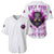 Walk Away Fire Eyes Skull Baseball Jersey - Wonder Print Shop