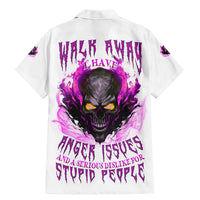 Walk Away Fire Eyes Skull Family Matching Mermaid Dress and Hawaiian Shirt - Wonder Print Shop