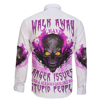 Walk Away Fire Eyes Skull Family Matching Mermaid Dress and Hawaiian Shirt - Wonder Print Shop