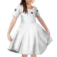 Walk Away Fire Eyes Skull Family Matching Puletasi Dress and Hawaiian Shirt - Wonder Print Shop