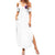 Walk Away Fire Eyes Skull Family Matching Summer Maxi Dress and Hawaiian Shirt - Wonder Print Shop