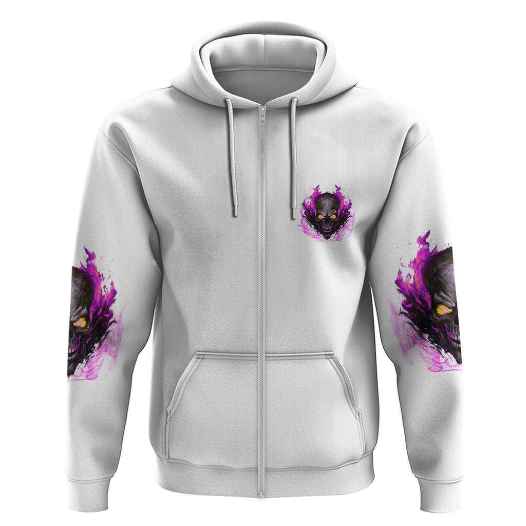Walk Away Fire Eyes Skull Hoodie - Wonder Print Shop