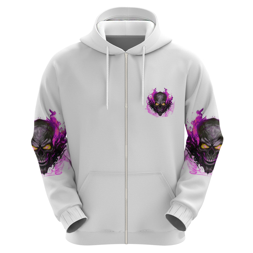 Walk Away Fire Eyes Skull Hoodie - Wonder Print Shop