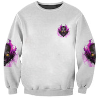 Walk Away Fire Eyes Skull Sweatshirt - Wonder Print Shop