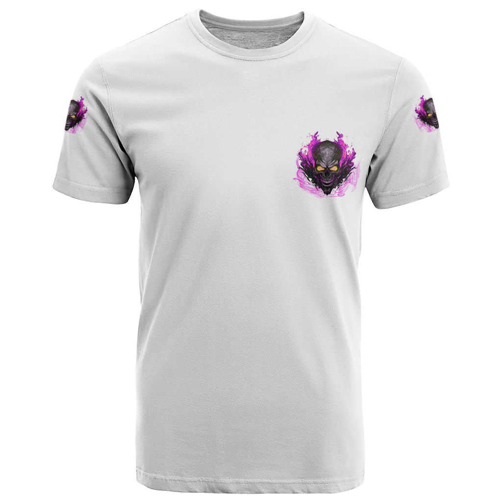 Walk Away Fire Eyes Skull T Shirt - Wonder Print Shop