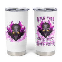 Walk Away Fire Eyes Skull Tumbler Cup - Wonder Print Shop