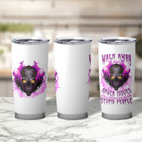 Walk Away Fire Eyes Skull Tumbler Cup - Wonder Print Shop