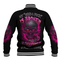 My Give A F Is Broken Baseball Jacket - Wonder Print Shop