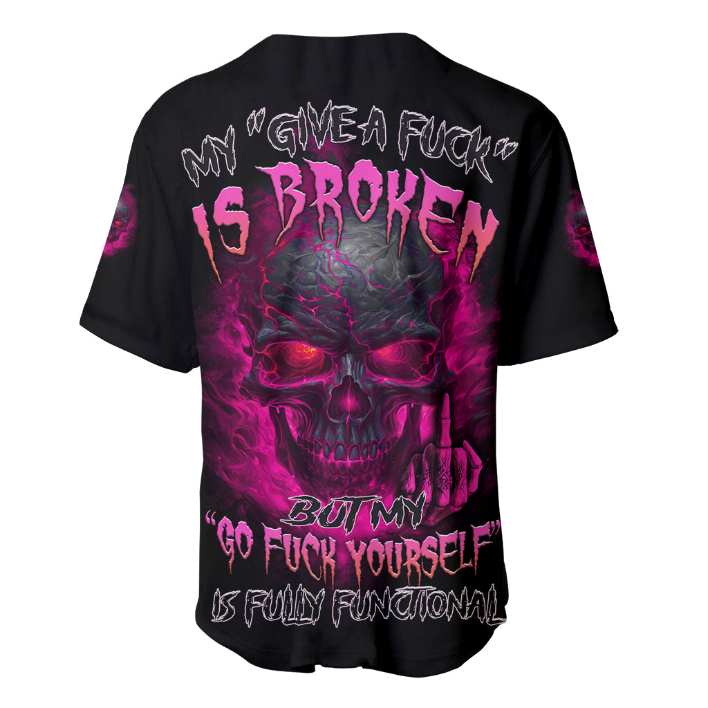 My Give A F Is Broken Baseball Jersey - Wonder Print Shop
