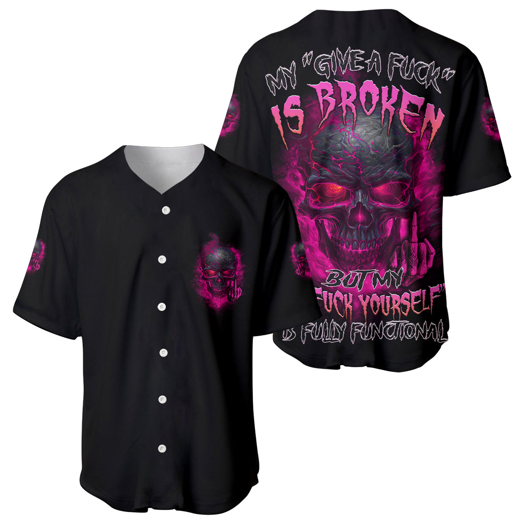 My Give A F Is Broken Baseball Jersey - Wonder Print Shop