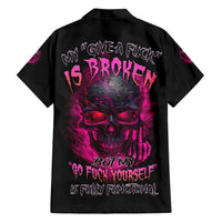 My Give A F Is Broken Family Matching Short Sleeve Bodycon Dress and Hawaiian Shirt - Wonder Print Shop