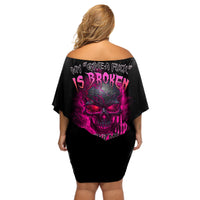 My Give A F Is Broken Off Shoulder Short Dress - Wonder Print Shop