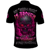 My Give A F Is Broken Polo Shirt - Wonder Print Shop