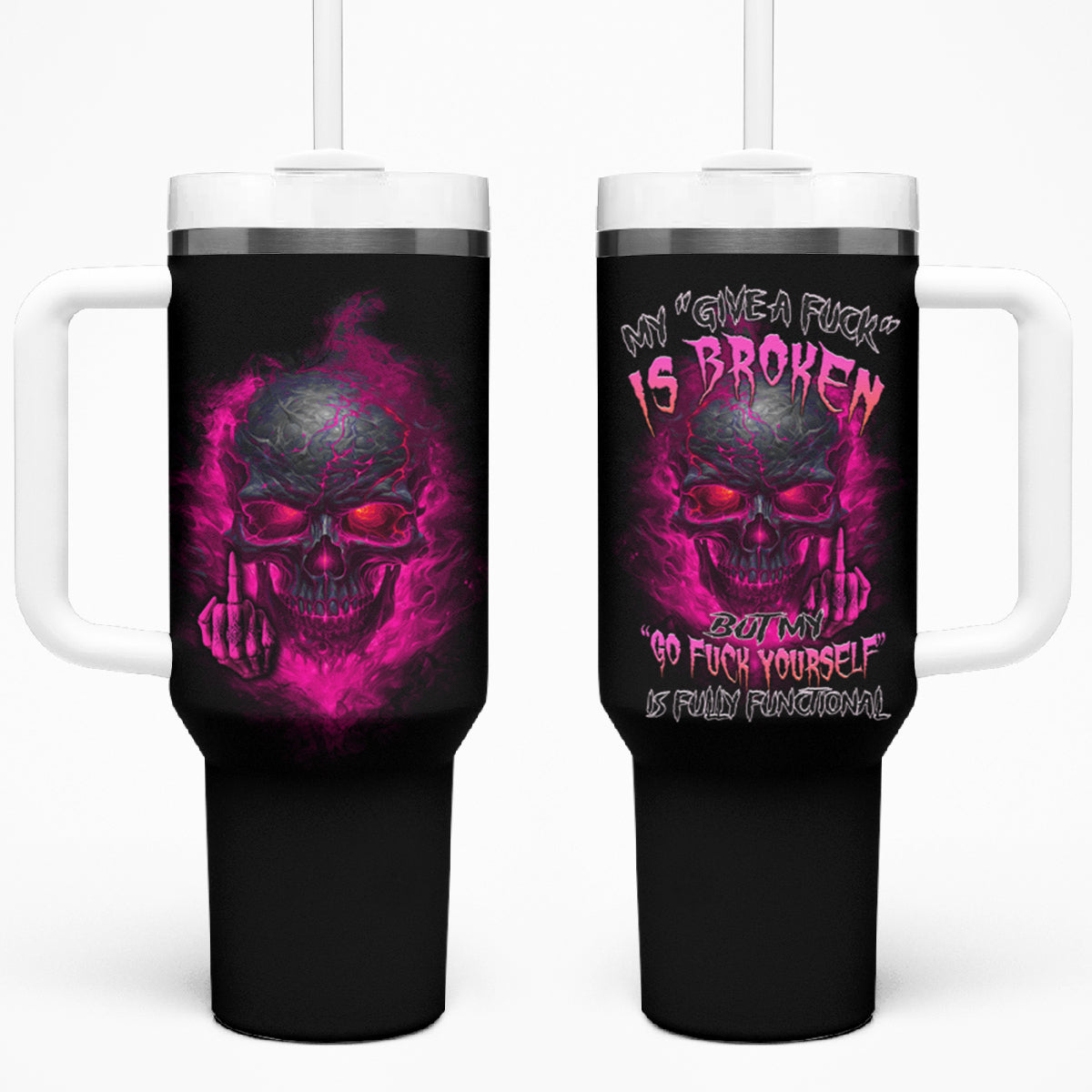 My Give A F Is Broken Tumbler With Handle - Wonder Print Shop