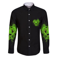 I'm Never Alone Skull Demon Family Matching Puletasi Dress and Hawaiian Shirt - Wonder Print Shop