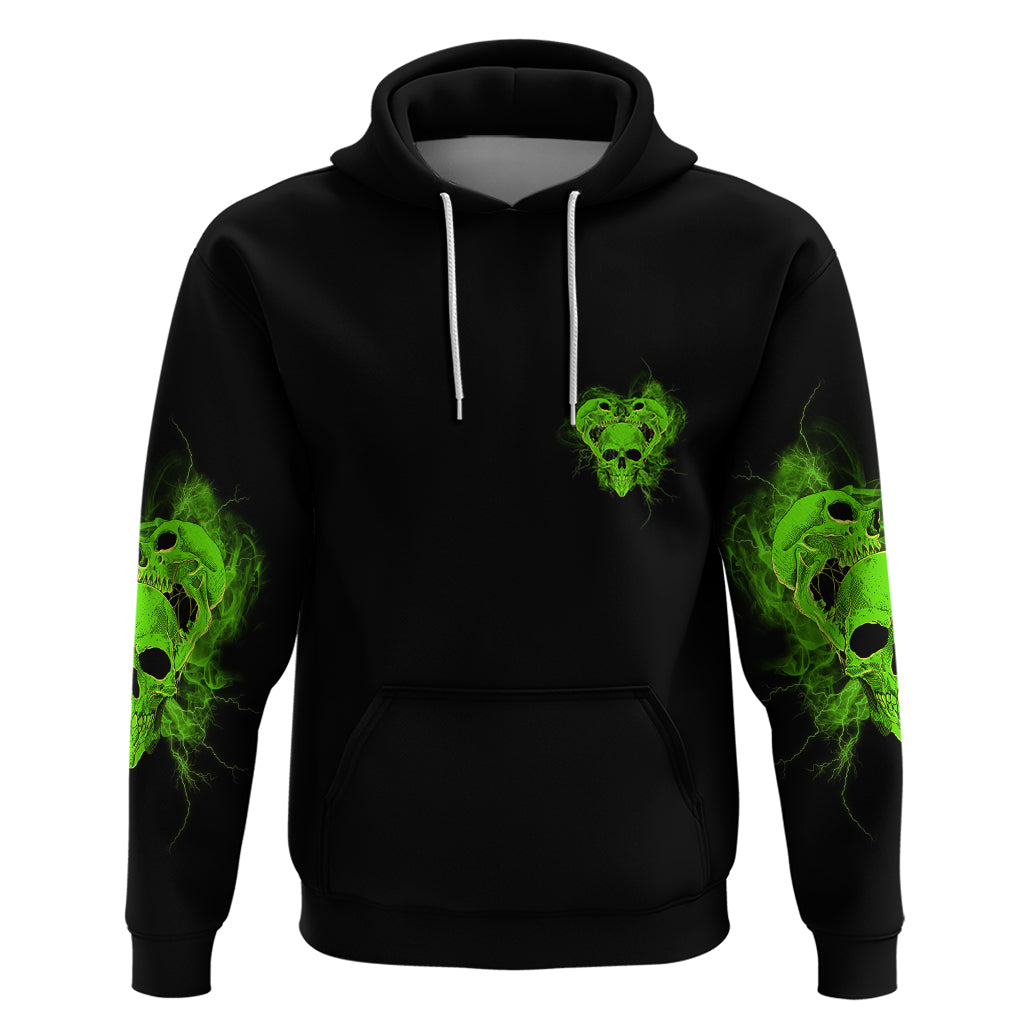 I'm Never Alone Skull Demon Hoodie - Wonder Print Shop