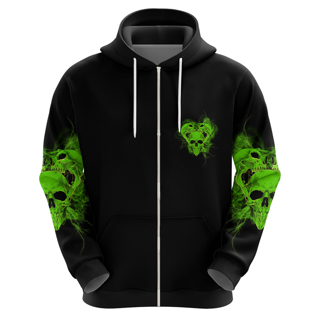 I'm Never Alone Skull Demon Hoodie - Wonder Print Shop