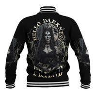 Hello Darkness My Old Friend Halloween Witch Baseball Jacket - Wonder Print Shop