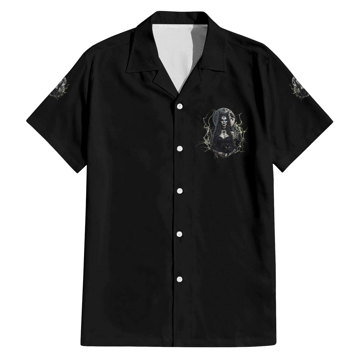 Hello Darkness My Old Friend Halloween Witch Family Matching Mermaid Dress and Hawaiian Shirt - Wonder Print Shop