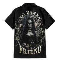 Hello Darkness My Old Friend Halloween Witch Family Matching Mermaid Dress and Hawaiian Shirt - Wonder Print Shop