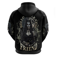 Hello Darkness My Old Friend Halloween Witch Hoodie - Wonder Print Shop