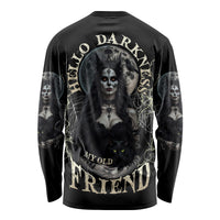 Hello Darkness My Old Friend Halloween Witch Long Sleeve Shirt - Wonder Print Shop