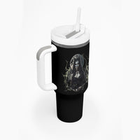 Hello Darkness My Old Friend Halloween Witch Tumbler With Handle - Wonder Print Shop
