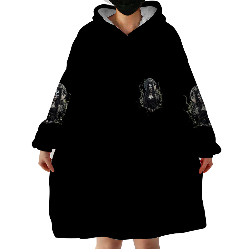 Hello Darkness My Old Friend Halloween Witch Wearable Blanket Hoodie - Wonder Print Shop