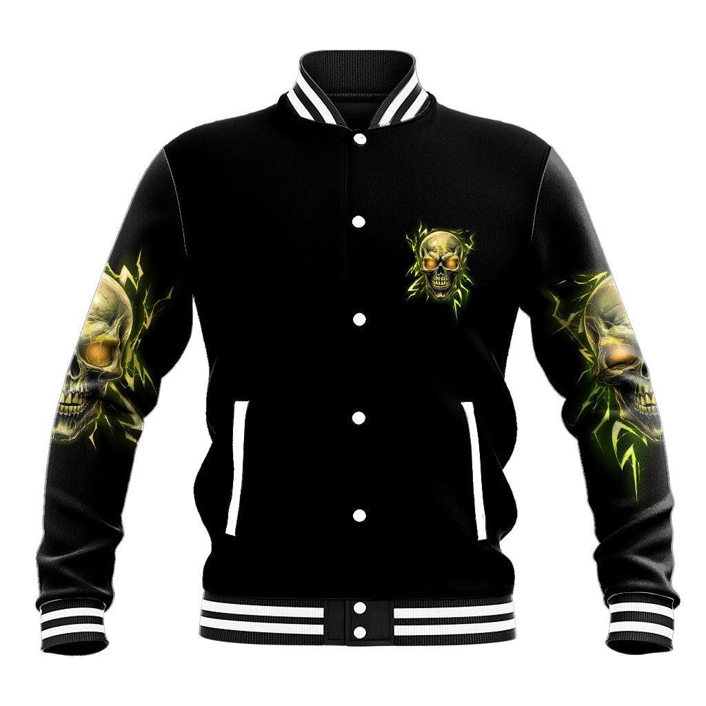 I'm Not Anti-social Mad Skull Baseball Jacket - Wonder Print Shop