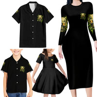 I'm Not Anti-social Mad Skull Family Matching Long Sleeve Bodycon Dress and Hawaiian Shirt - Wonder Print Shop