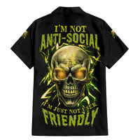 I'm Not Anti-social Mad Skull Family Matching Mermaid Dress and Hawaiian Shirt - Wonder Print Shop