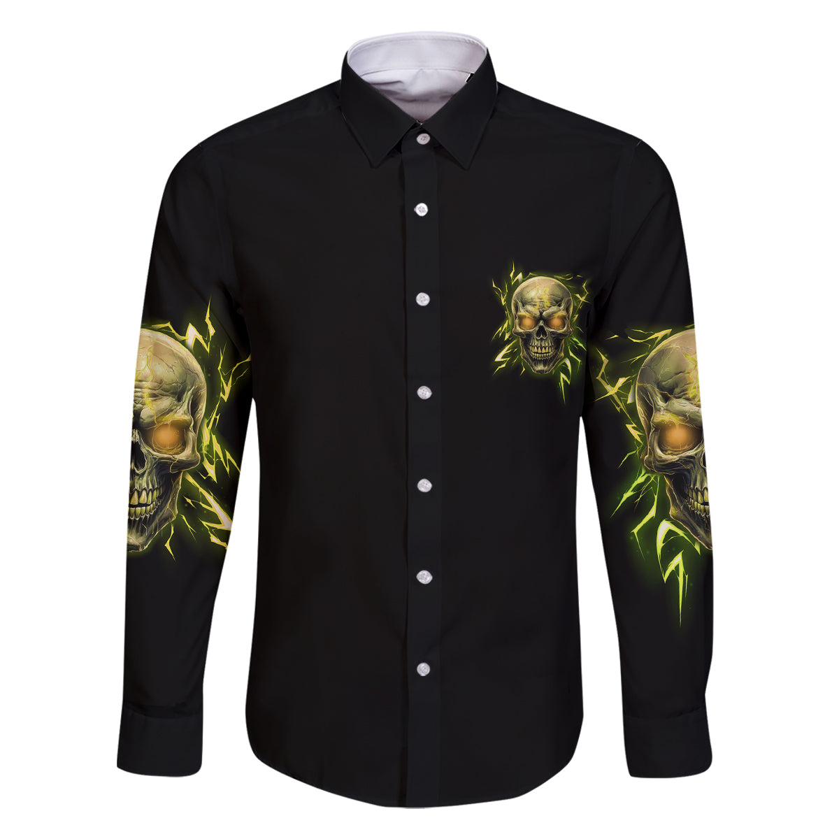 I'm Not Anti-social Mad Skull Family Matching Off Shoulder Short Dress and Hawaiian Shirt - Wonder Print Shop