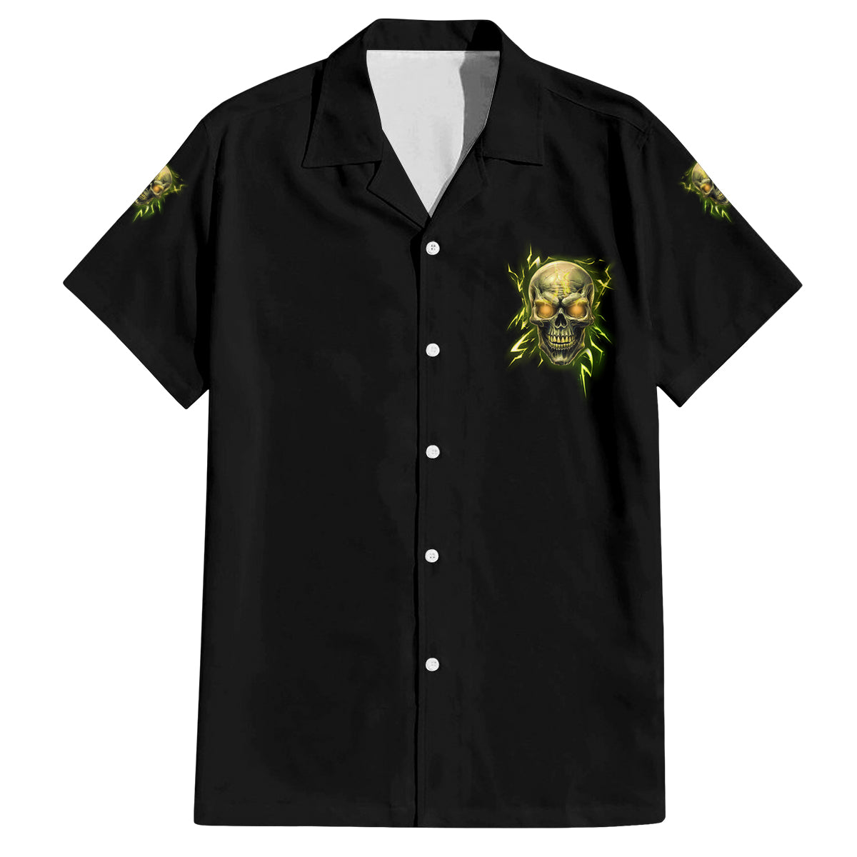 I'm Not Anti-social Mad Skull Family Matching Summer Maxi Dress and Hawaiian Shirt - Wonder Print Shop