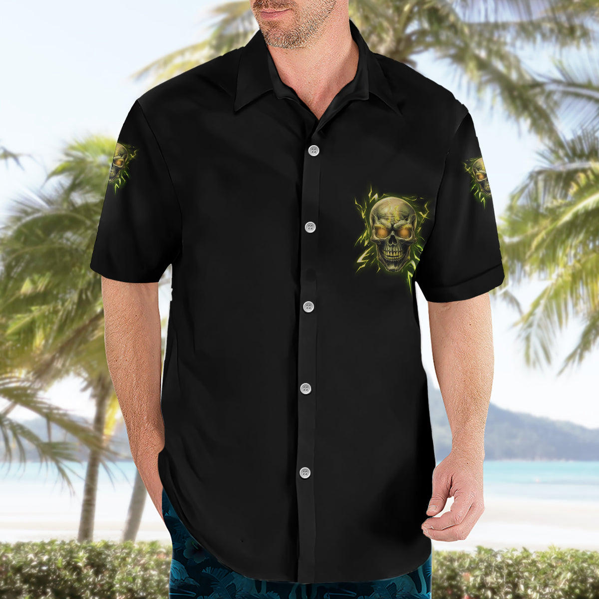 I'm Not Anti-social Mad Skull Hawaiian Shirt - Wonder Print Shop