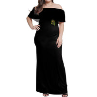 I'm Not Anti-social Mad Skull Off Shoulder Maxi Dress - Wonder Print Shop