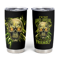 I'm Not Anti-social Mad Skull Tumbler Cup - Wonder Print Shop