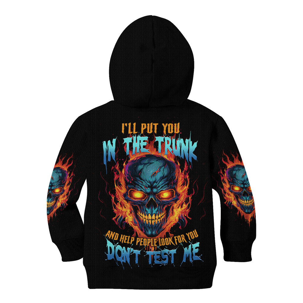 I'll Put You In The Trunk Kid Hoodie - Wonder Print Shop