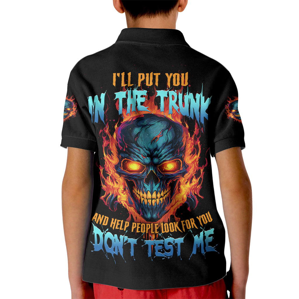 I'll Put You In The Trunk Kid Polo Shirt - Wonder Print Shop
