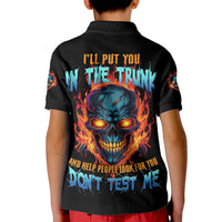 I'll Put You In The Trunk Kid Polo Shirt - Wonder Print Shop