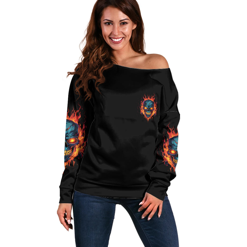 I'll Put You In The Trunk Off Shoulder Sweater - Wonder Print Shop