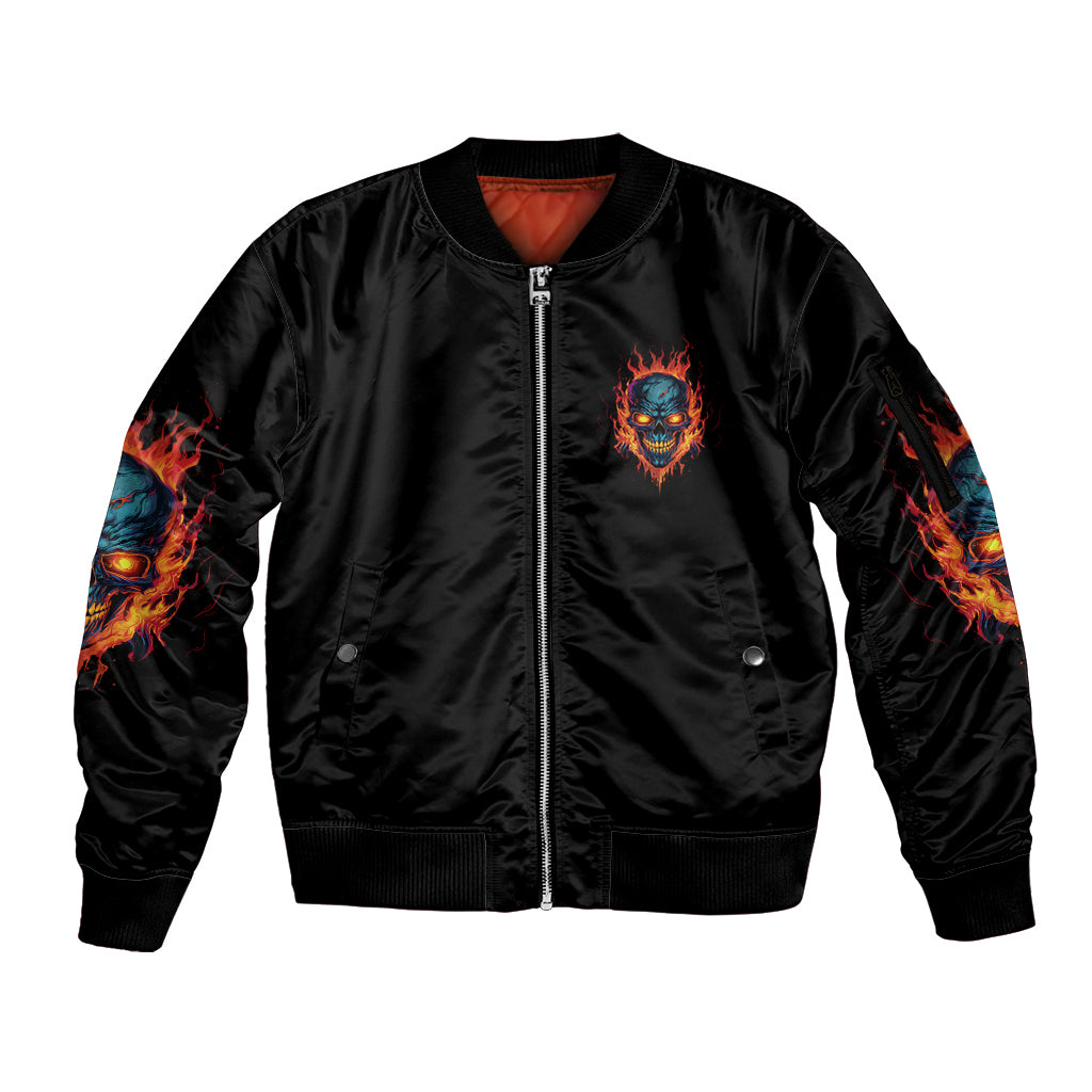 I'll Put You In The Trunk Sleeve Zip Bomber Jacket - Wonder Print Shop