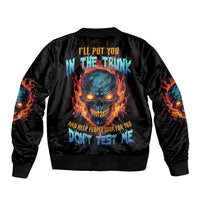 I'll Put You In The Trunk Sleeve Zip Bomber Jacket - Wonder Print Shop