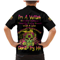 I'm A B With A Low Bullshit Tolerance Don't Try Me Family Matching Mermaid Dress and Hawaiian Shirt - Wonder Print Shop