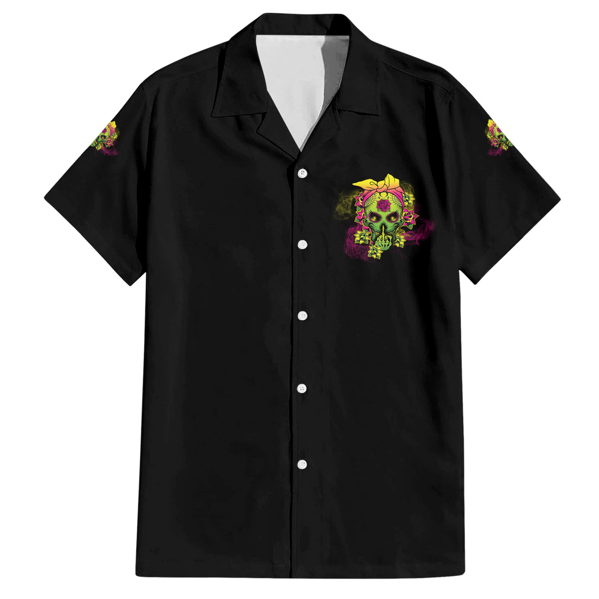 I'm A B With A Low Bullshit Tolerance Don't Try Me Family Matching Short Sleeve Bodycon Dress and Hawaiian Shirt - Wonder Print Shop