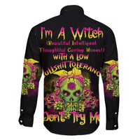I'm A B With A Low Bullshit Tolerance Don't Try Me Family Matching Short Sleeve Bodycon Dress and Hawaiian Shirt - Wonder Print Shop