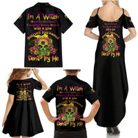 I'm A B With A Low Bullshit Tolerance Don't Try Me Family Matching Summer Maxi Dress and Hawaiian Shirt - Wonder Print Shop
