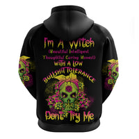 I'm A B With A Low Bullshit Tolerance Don't Try Me Hoodie - Wonder Print Shop